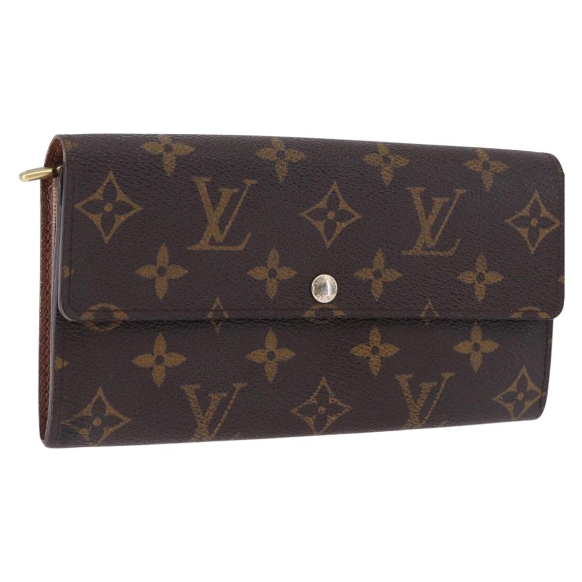 LOUIS VUITTON Monogram Portefeuille Sarah Long Wallet M61734 LV Auth 192444