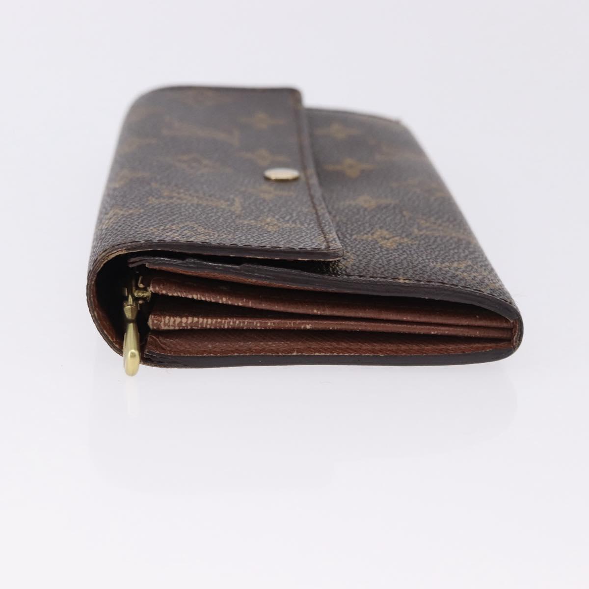 LOUIS VUITTON Monogram Portefeuille Sarah Long Wallet M61734 LV Auth 192444