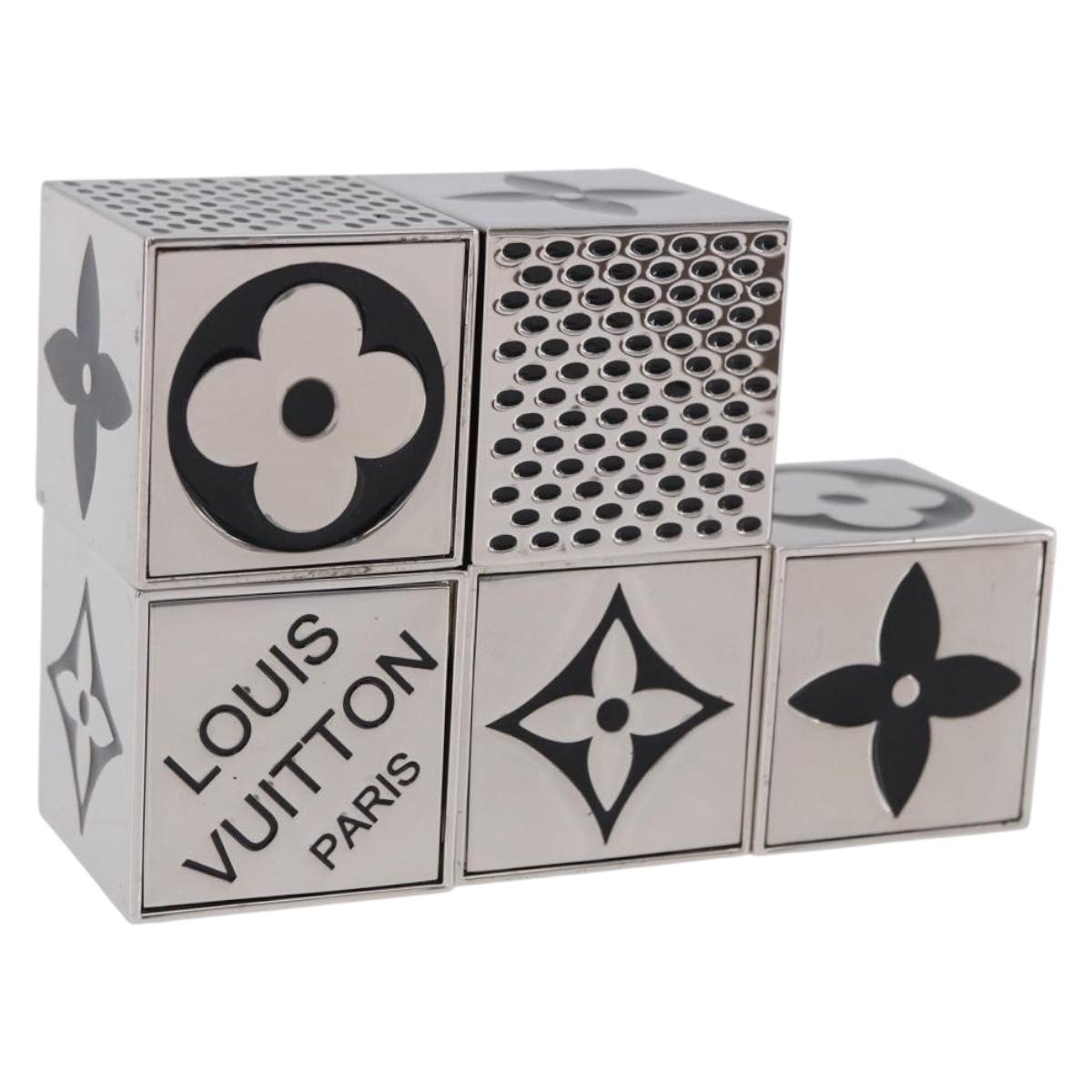 LOUIS VUITTON LV Cube Game metal Silver M99454 LV Auth 192445