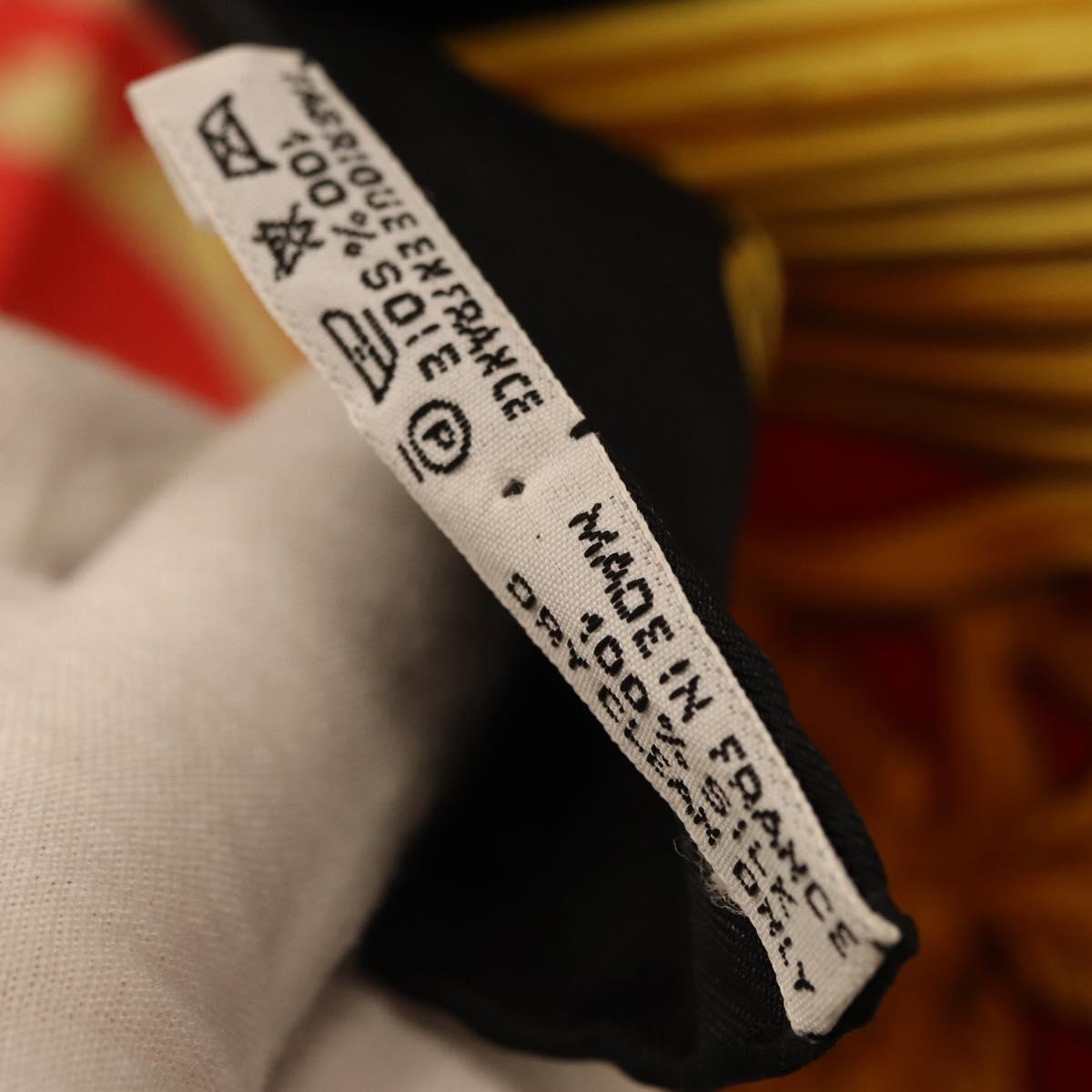 HERMES Carre 90 Scarf ”ETRIERS” Silk Black Auth 192451M
