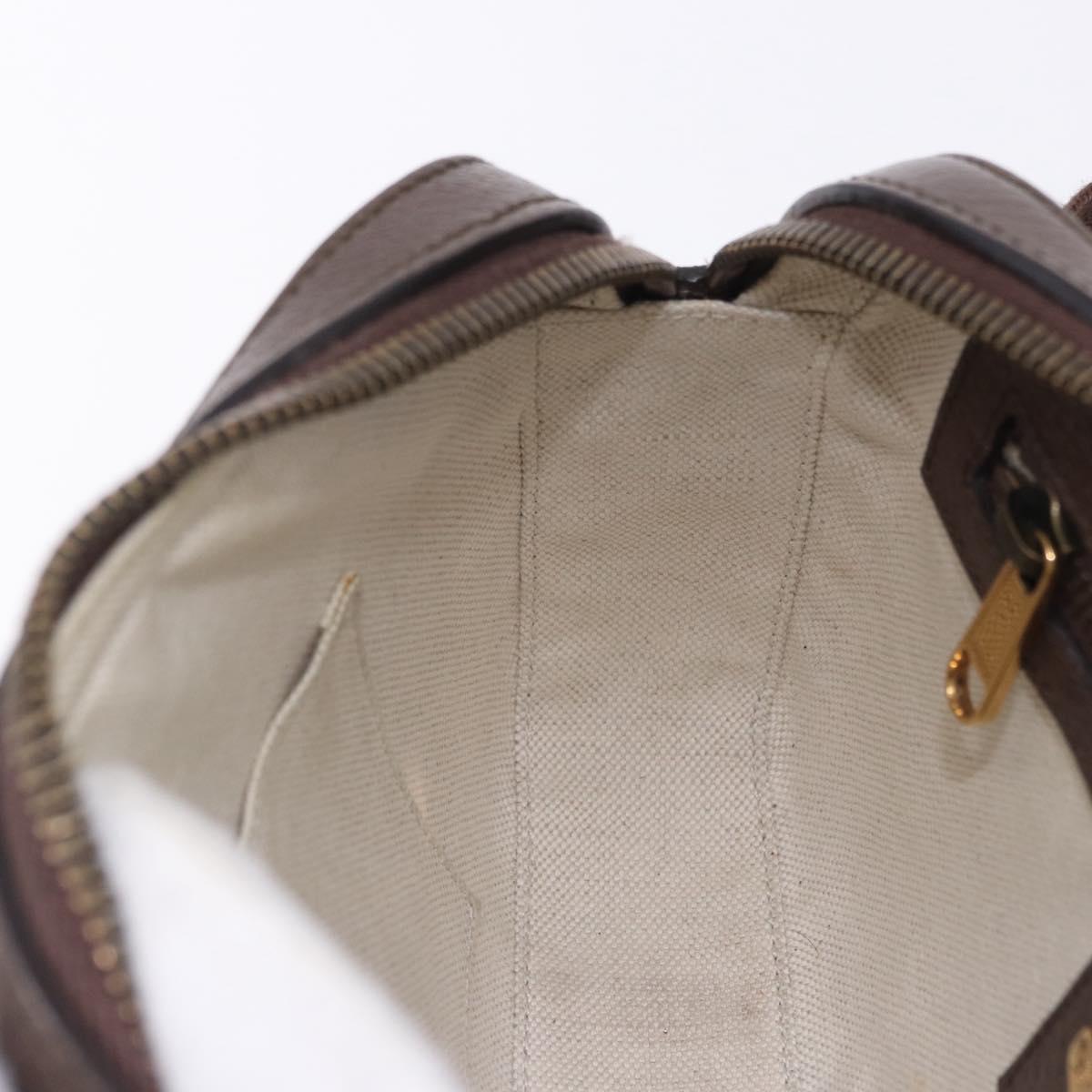 GUCCI Waist Bag Leather Brown Gold 602695 527066 Auth 192452V
