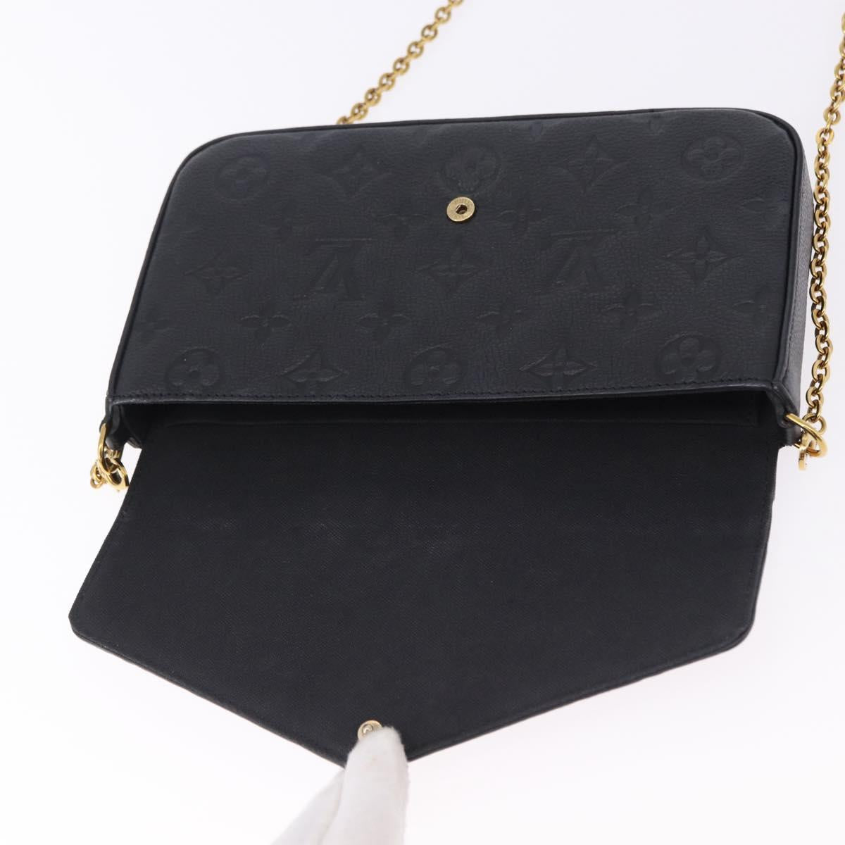 LOUIS VUITTON Empreinte Chain Pochette Felice Wallet M64064 LV Auth 192455V