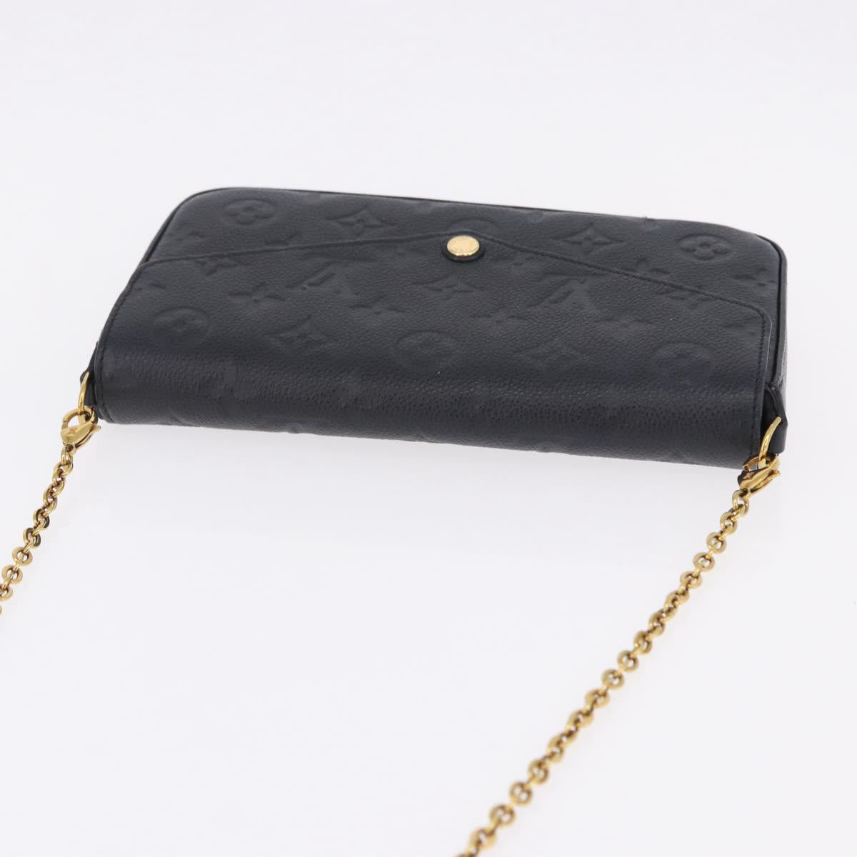 LOUIS VUITTON Empreinte Chain Pochette Felice Wallet M64064 LV Auth 192455V