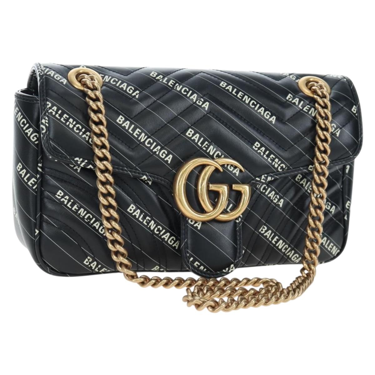 GUCCI GG Marmont The Hacker Project Bag Balenciaga Collaboration Auth 192458SAM