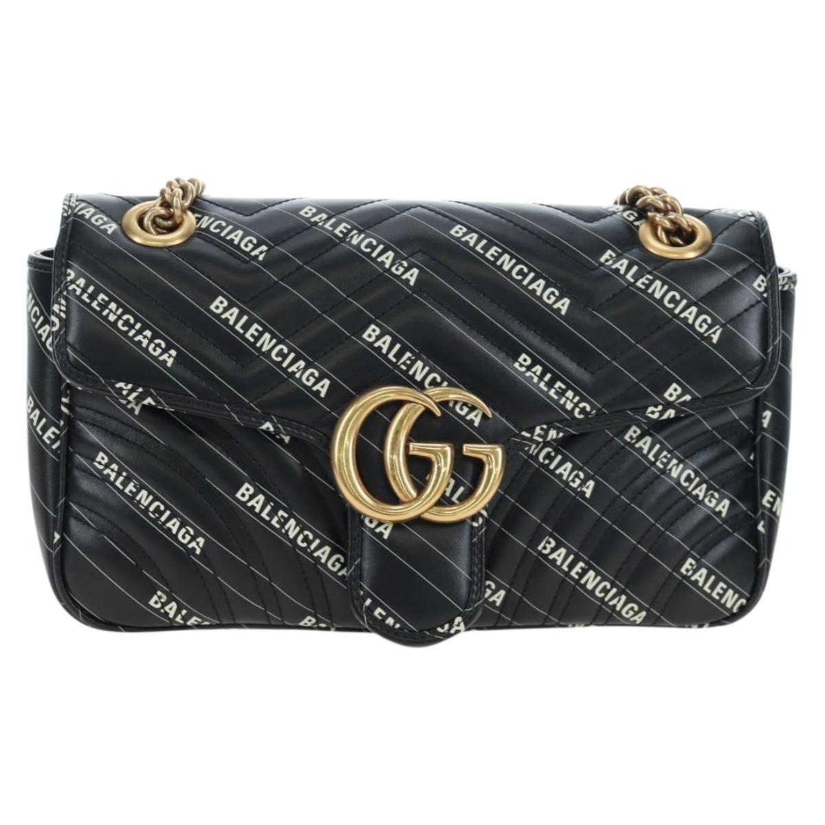 GUCCI GG Marmont The Hacker Project Bag Balenciaga Collaboration Auth 192458SAM