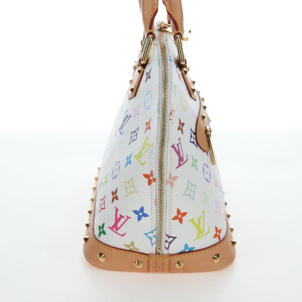 LOUIS VUITTON Multicolor Alma GM Hand Bag White M40441 LV Auth 192463SAV