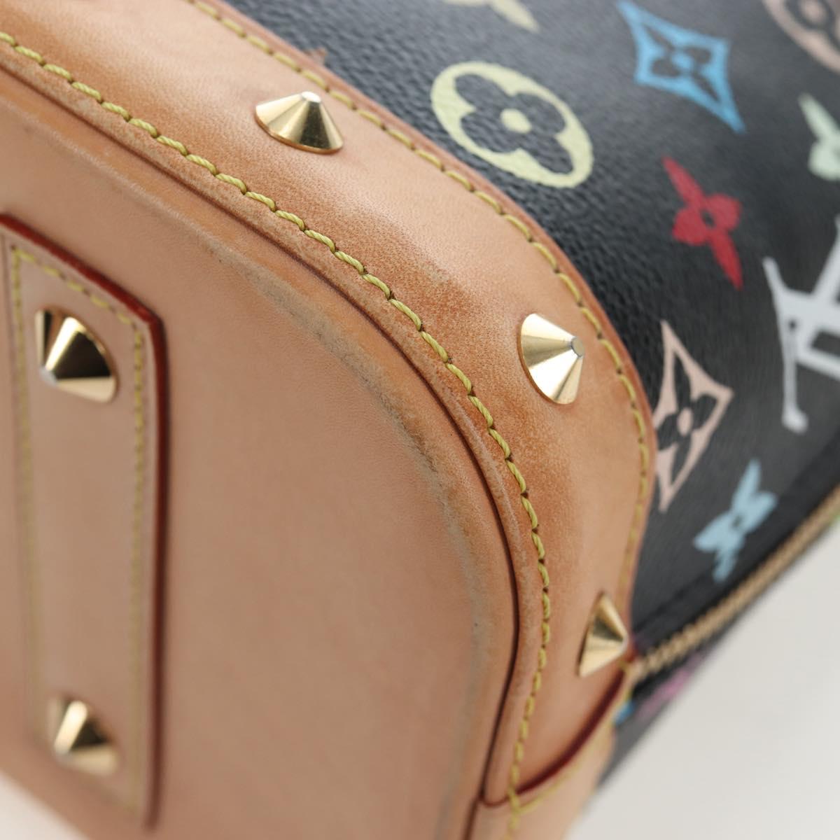 LOUIS VUITTON Monogram Multicolor Alma Hand Bag Black M92646 LV Auth 192464V