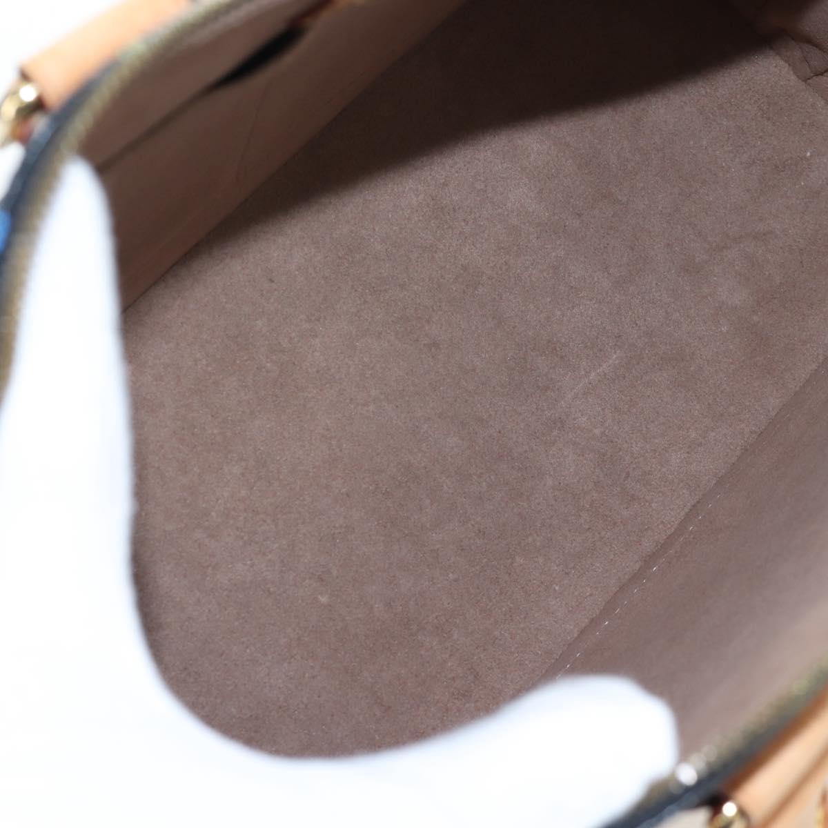 LOUIS VUITTON Monogram Multicolor Alma Hand Bag Black M92646 LV Auth 192464V