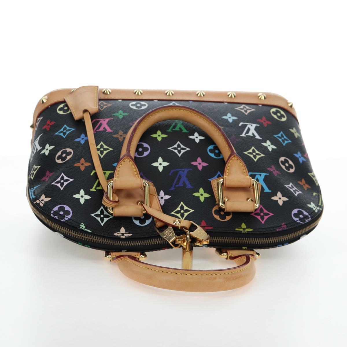 LOUIS VUITTON Monogram Multicolor Alma Hand Bag Black M92646 LV Auth 192464V