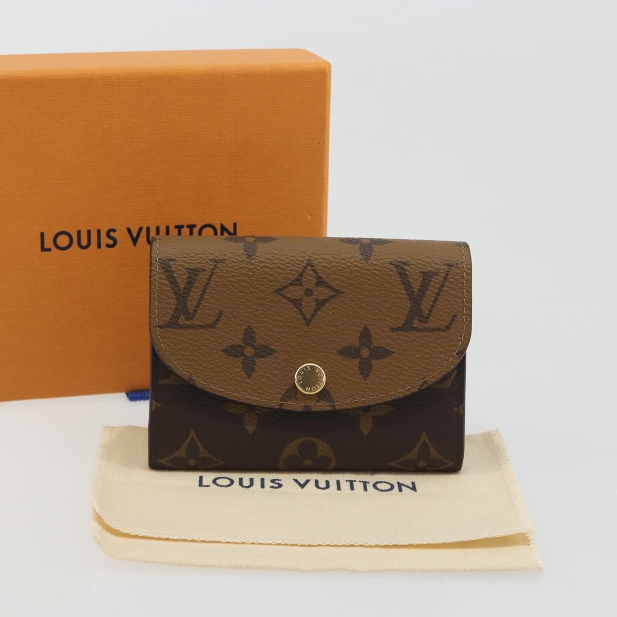 LOUIS VUITTON Monogram Reverse Porte Monnaie Rosary Purse M82333 LV Auth 192466M