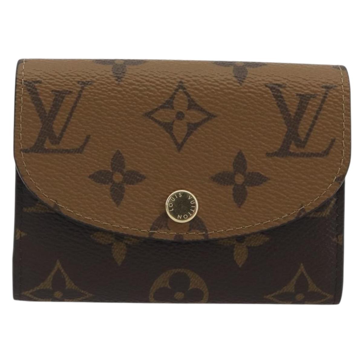 LOUIS VUITTON Monogram Reverse Porte Monnaie Rosary Purse M82333 LV Auth 192466M