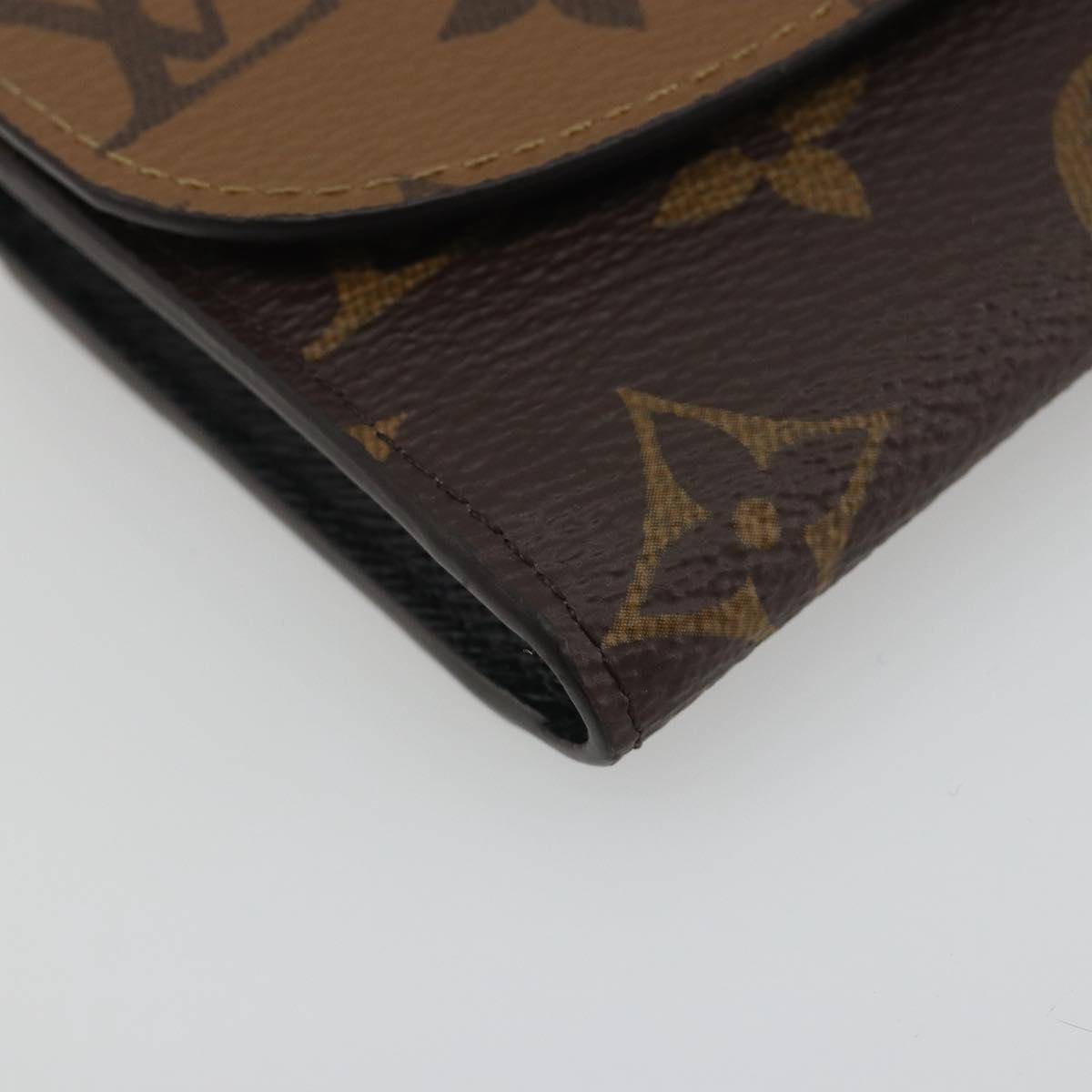LOUIS VUITTON Monogram Reverse Porte Monnaie Rosary Purse M82333 LV Auth 192466M