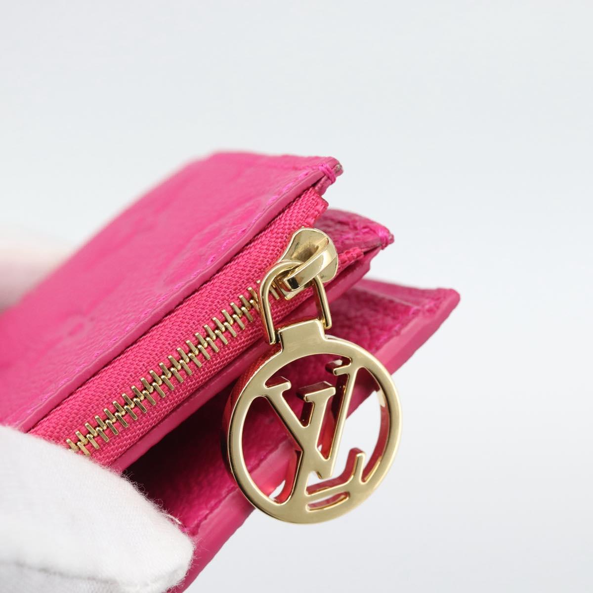 LOUIS VUITTON Monogram Empreinte Portefeuille Lisa Frozen Orchid LV Auth 192468M