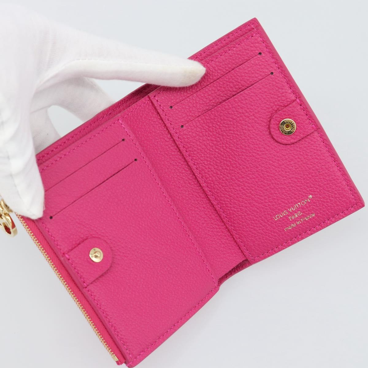 LOUIS VUITTON Monogram Empreinte Portefeuille Lisa Frozen Orchid LV Auth 192468M