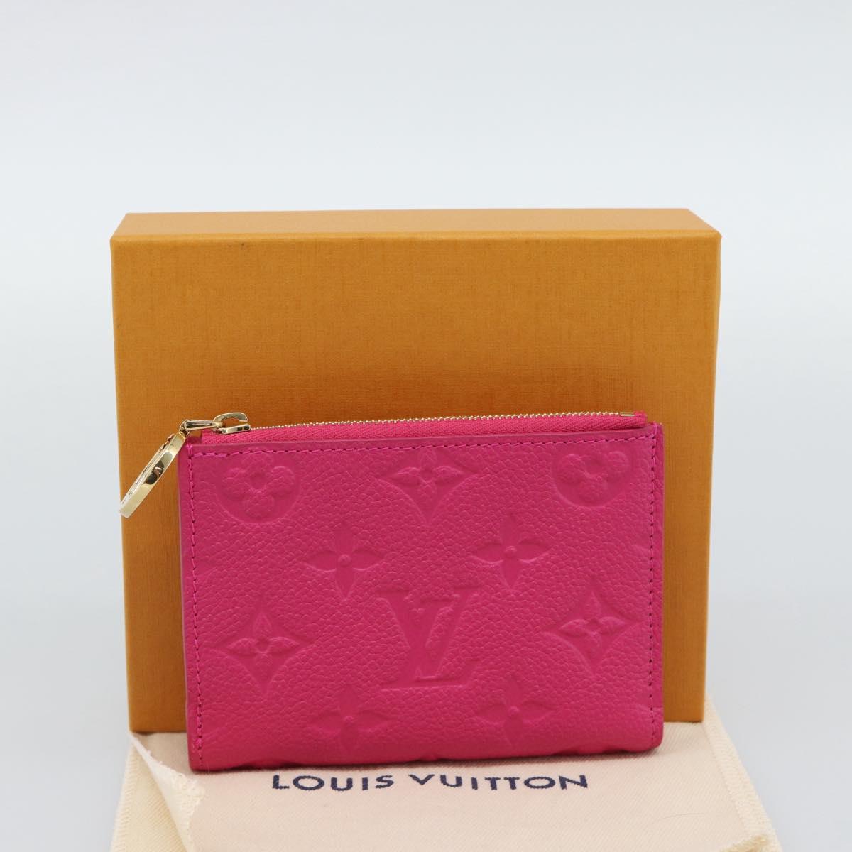 LOUIS VUITTON Monogram Empreinte Portefeuille Lisa Frozen Orchid LV Auth 192468M