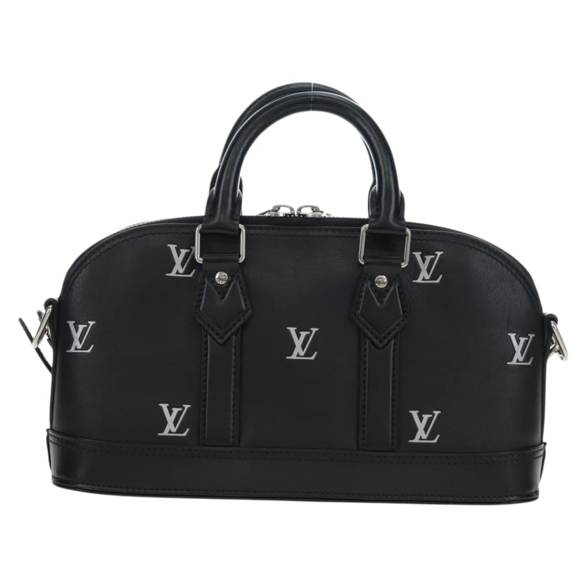 LOUIS VUITTON Alma EW Hand Bag Calf leather Black M24529 LV Auth 192473SAM