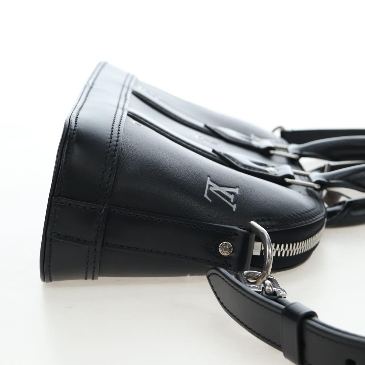 LOUIS VUITTON Alma EW Hand Bag Calf leather Black M24529 LV Auth 192473SAM