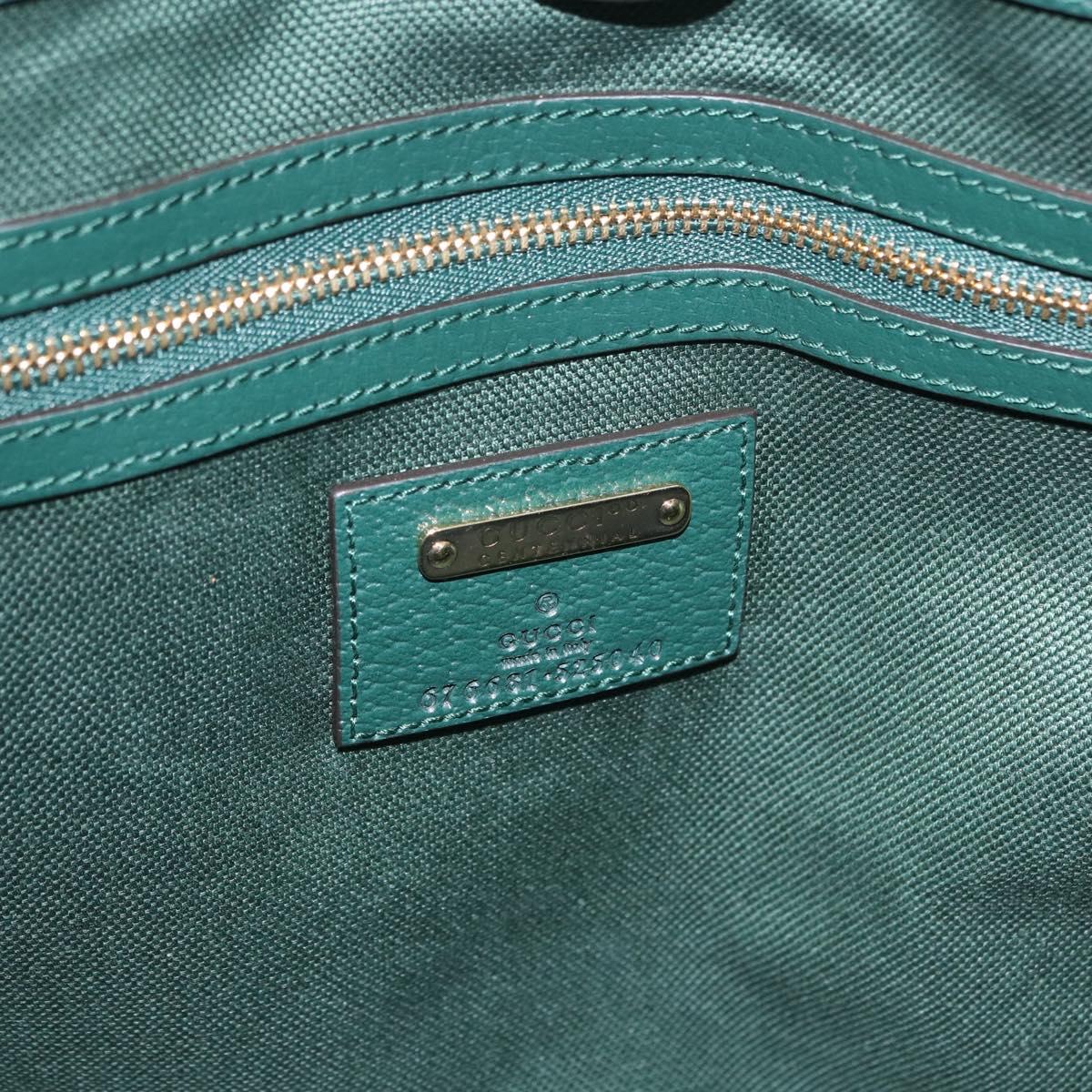 GUCCI Ofidia Tote Bag Canvas Green Gold 676681 Auth 192482V
