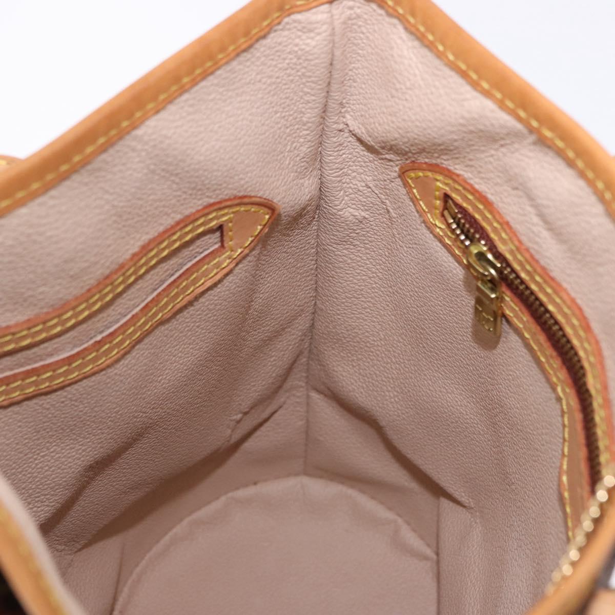 LOUIS VUITTON Monogram Bucket PM Shoulder Bag M42238 LV Auth 192498A