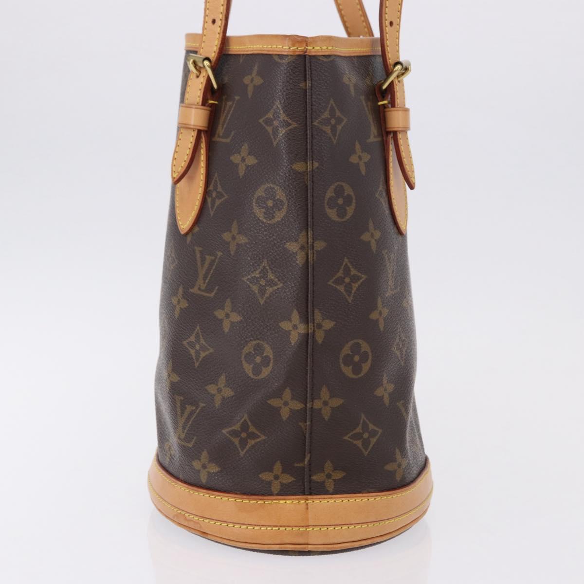 LOUIS VUITTON Monogram Bucket PM Shoulder Bag M42238 LV Auth 192498A