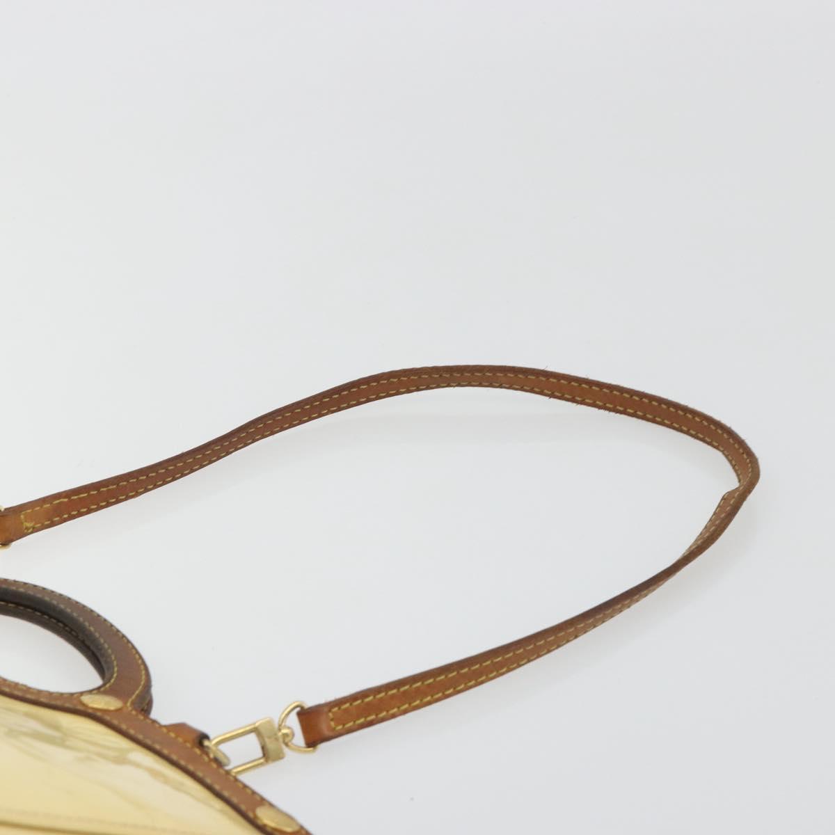 LOUIS VUITTON Monogram Vernis Roxbury Drive Hand Bag Perle M91374 LV Auth 192500
