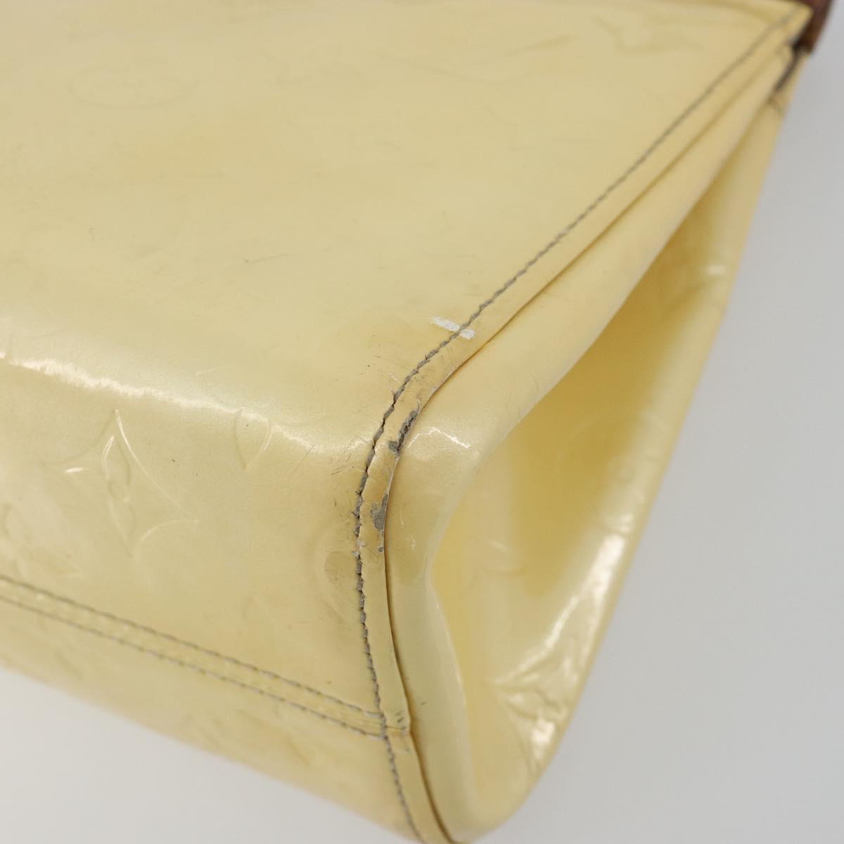 LOUIS VUITTON Monogram Vernis Roxbury Drive Hand Bag Perle M91374 LV Auth 192500