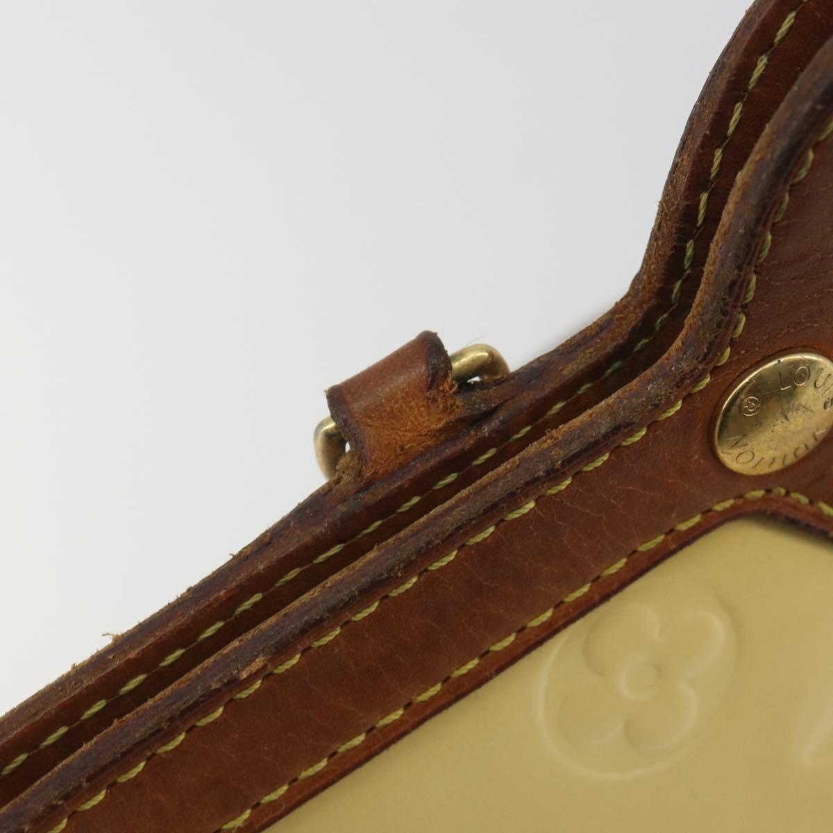 LOUIS VUITTON Monogram Vernis Roxbury Drive Hand Bag Perle M91374 LV Auth 192500