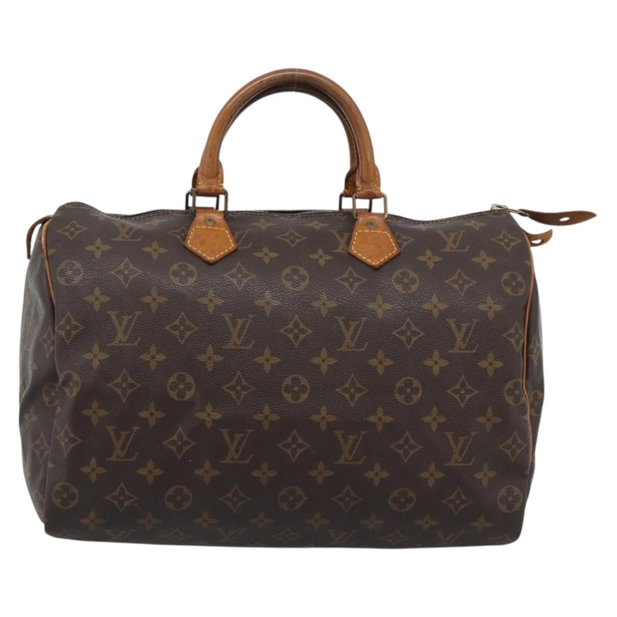 LOUIS VUITTON Monogram Speedy 35 Hand Bag M41524 LV Auth 192510