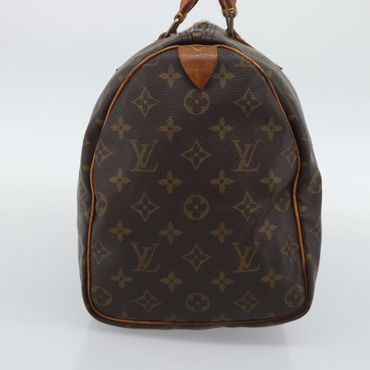 LOUIS VUITTON Monogram Speedy 35 Hand Bag M41524 LV Auth 192510