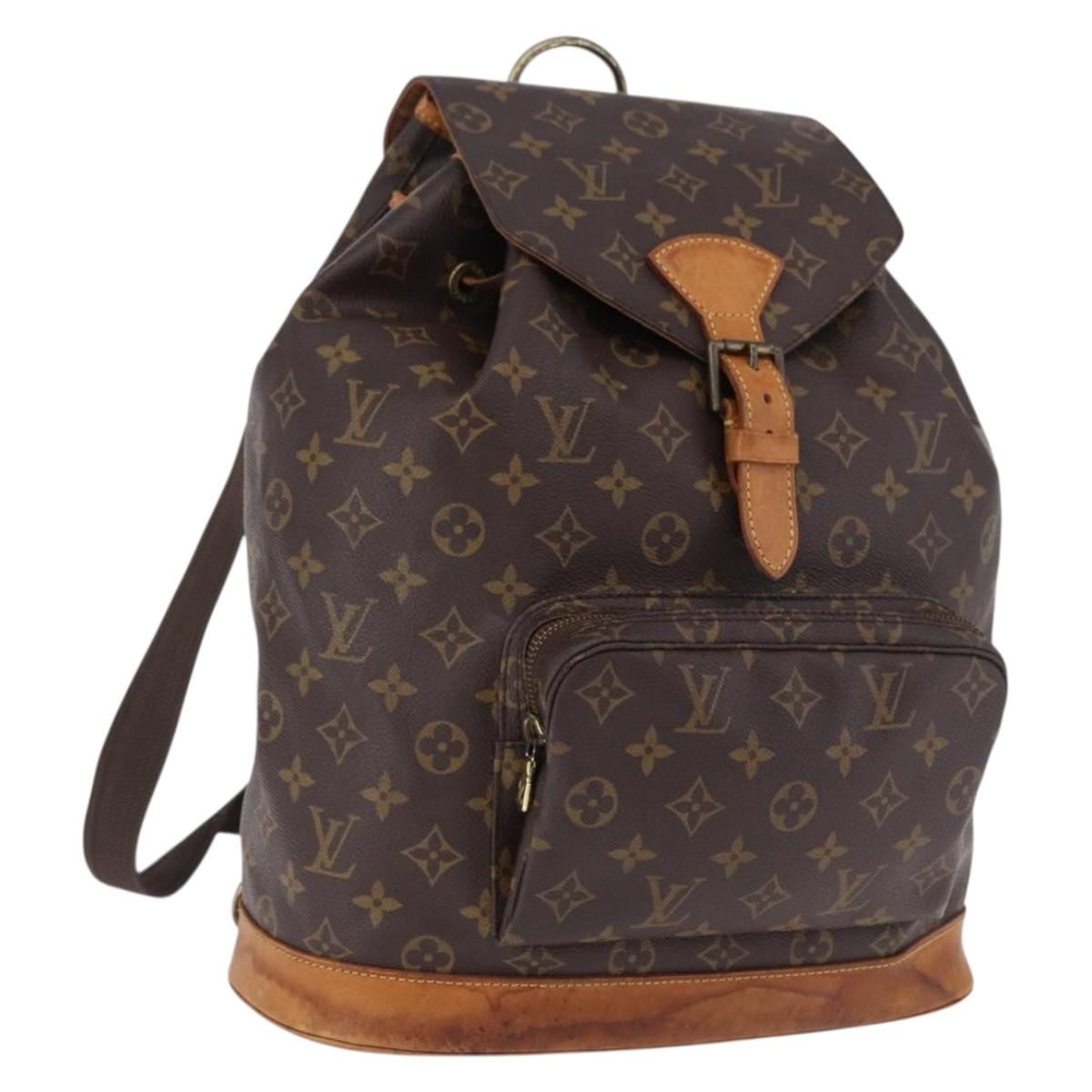 LOUIS VUITTON Monogram Montsouris GM Backpack M51135 LV Auth 192512