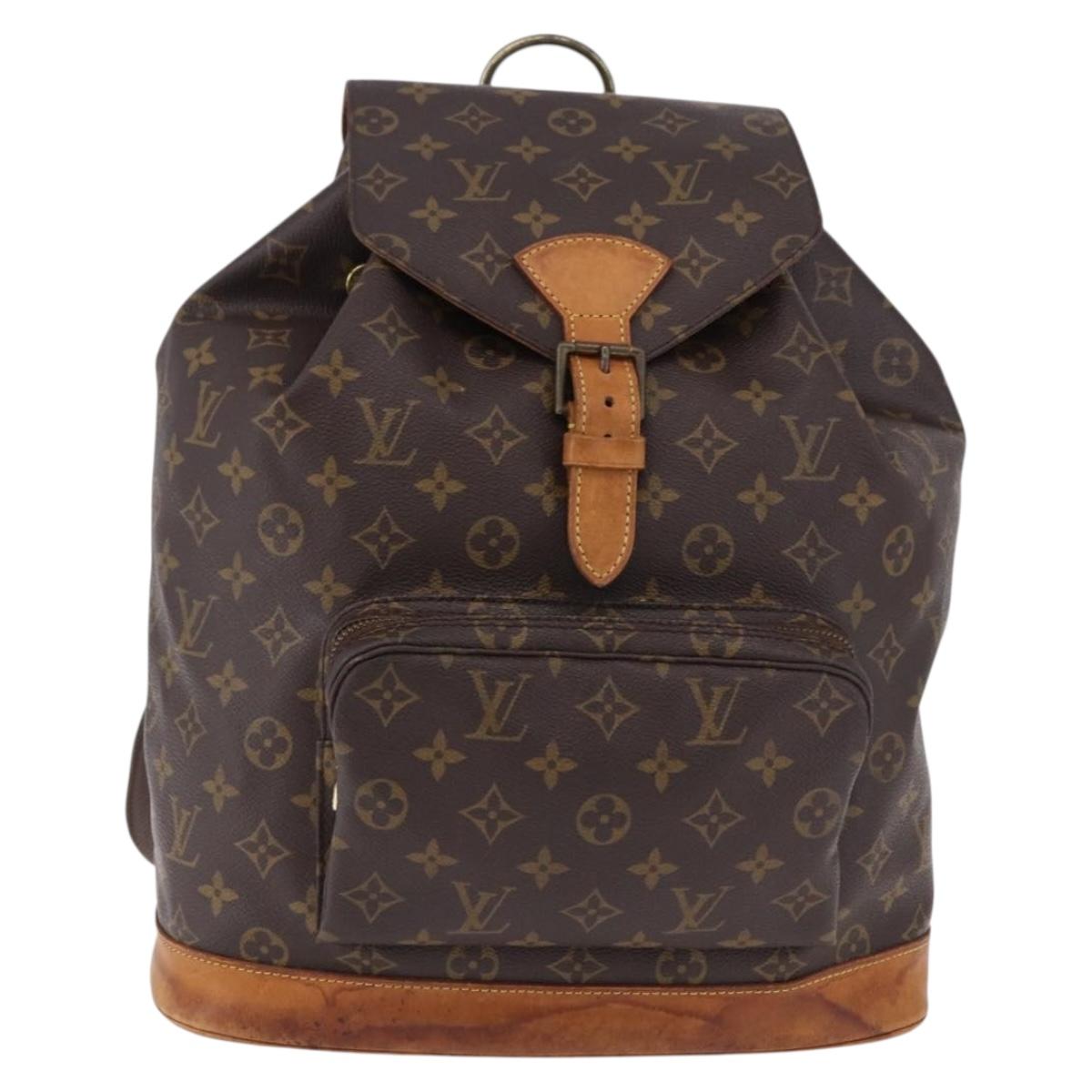 LOUIS VUITTON Monogram Montsouris GM Backpack M51135 LV Auth 192512