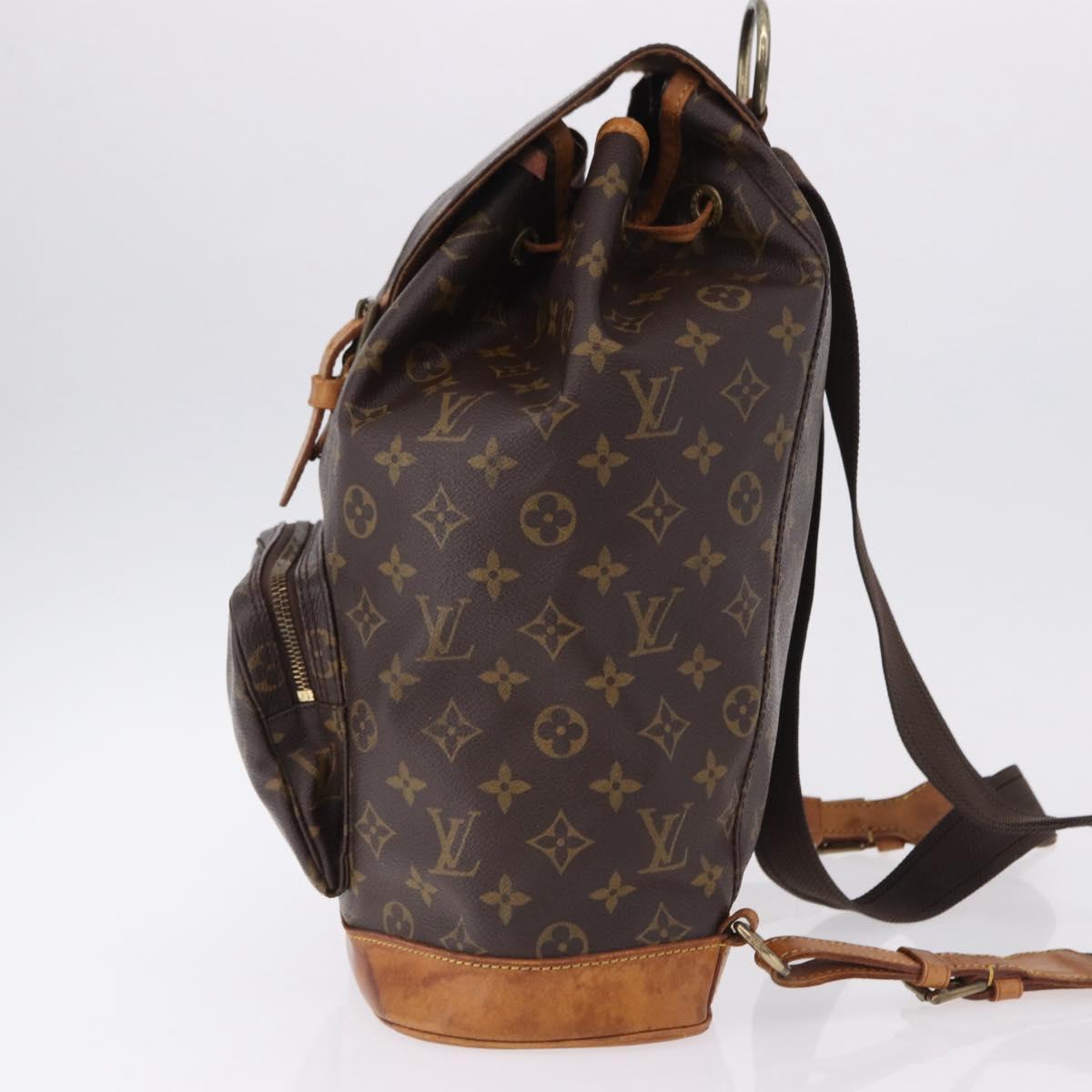 LOUIS VUITTON Monogram Montsouris GM Backpack M51135 LV Auth 192512