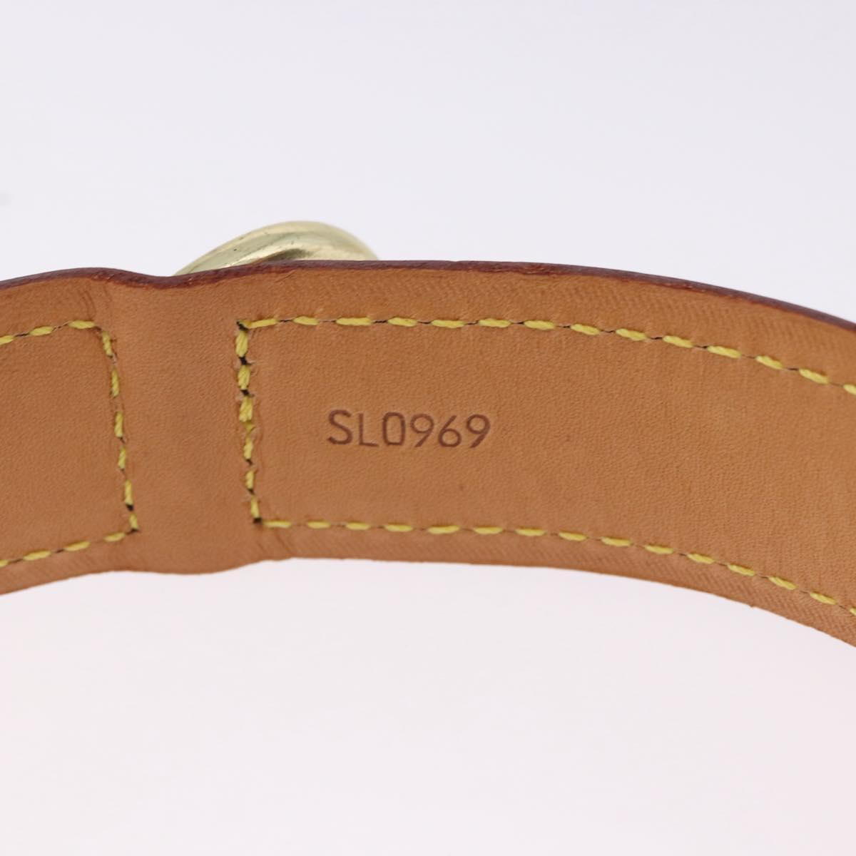 LOUIS VUITTON Monogram Cory Baxter MM Dog Leash M80340 LV Auth 192519