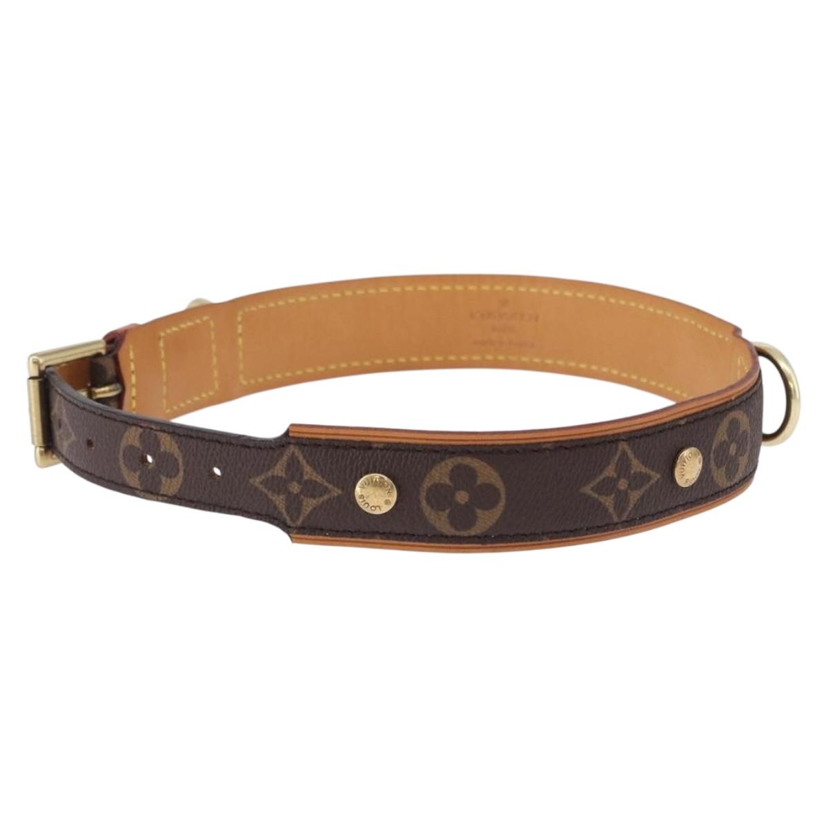 LOUIS VUITTON Monogram Cory Baxter MM Dog Leash M80340 LV Auth 192519
