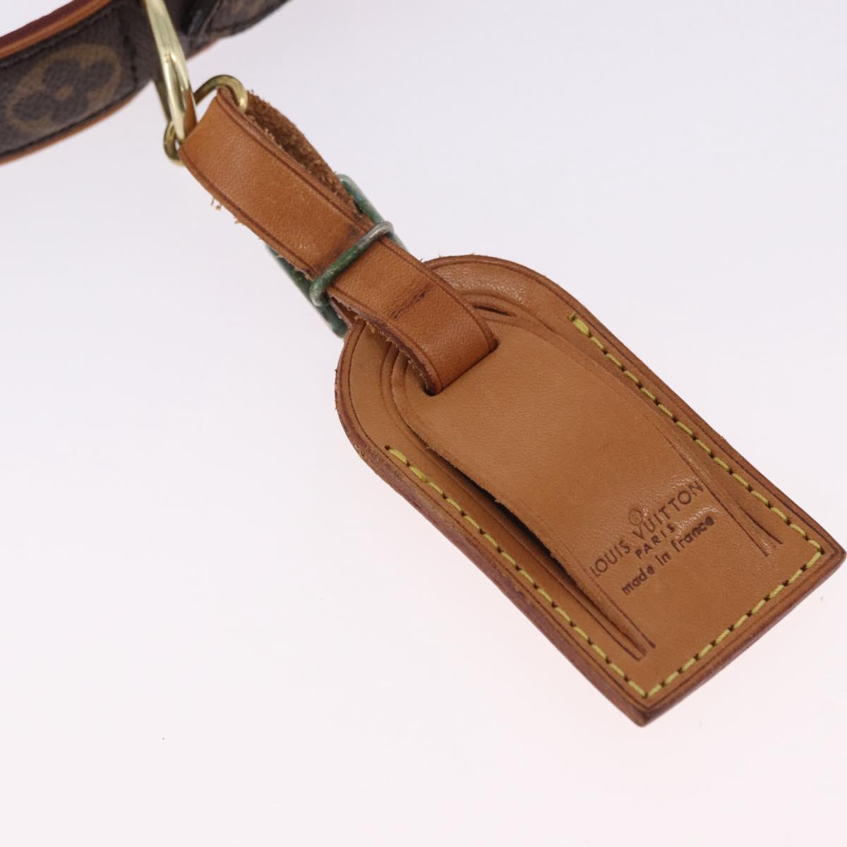 LOUIS VUITTON Monogram Cory Baxter MM Dog Leash M80340 LV Auth 192519
