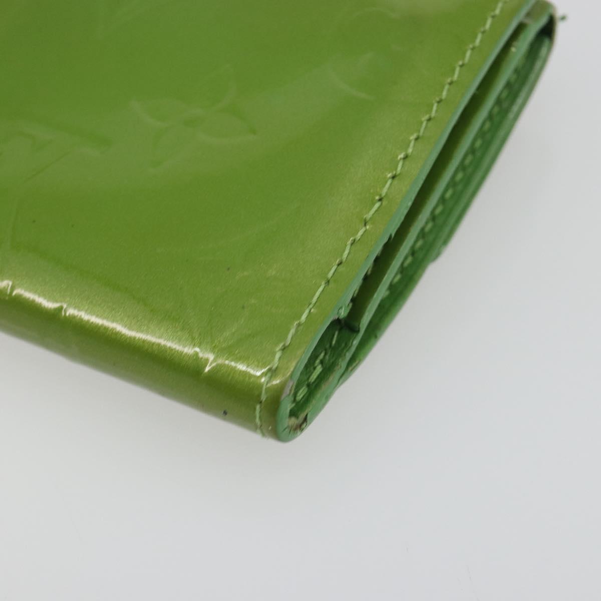 LOUIS VUITTON Monogram Vernis Ludlow Coin Purse Vert Tonic M93631 LV Auth 192520