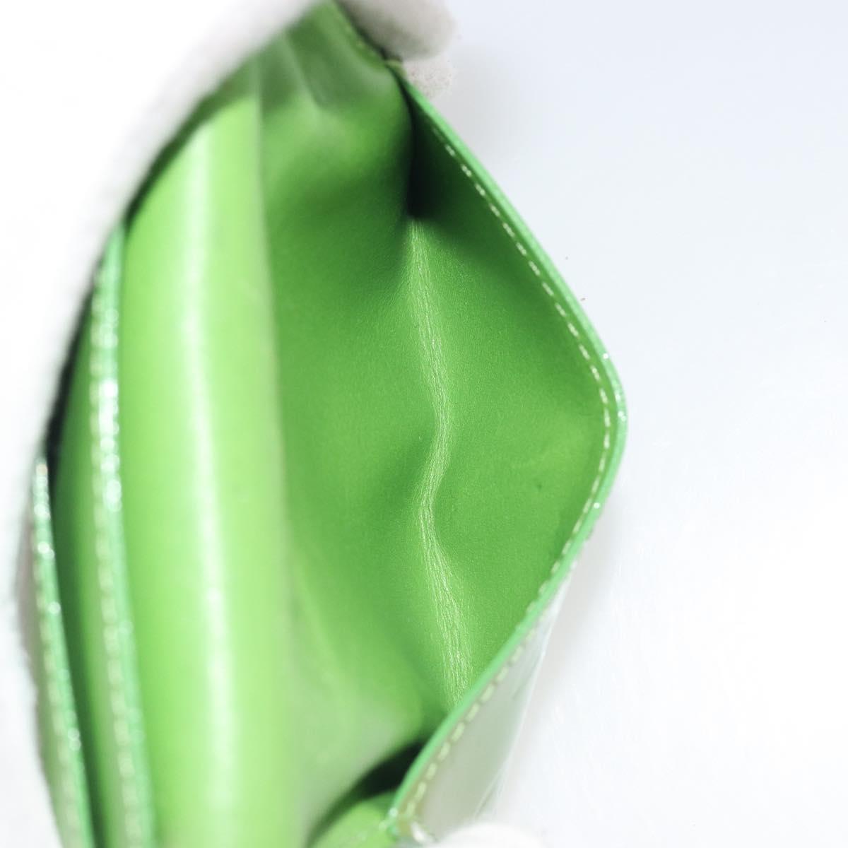 LOUIS VUITTON Monogram Vernis Ludlow Coin Purse Vert Tonic M93631 LV Auth 192520