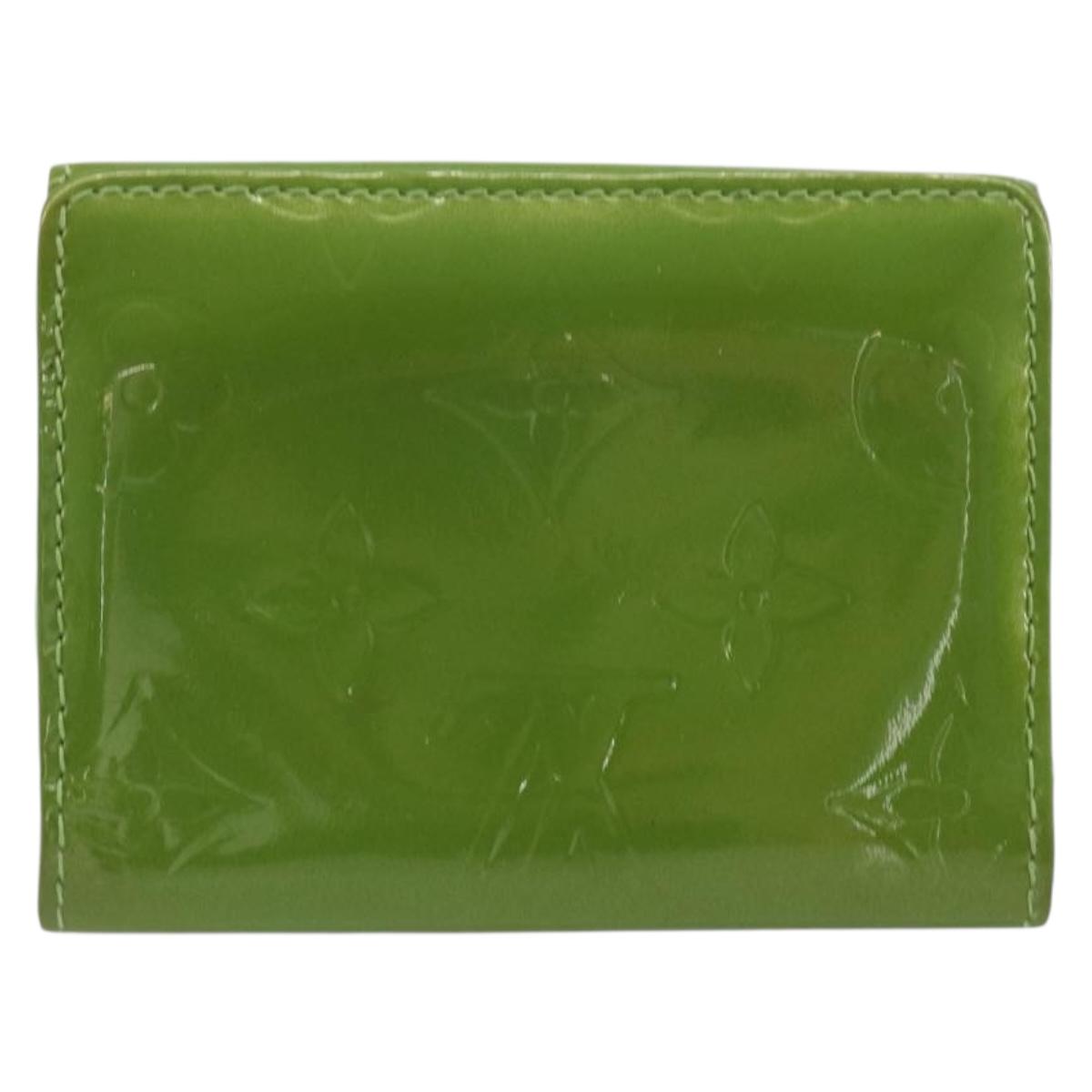 LOUIS VUITTON Monogram Vernis Ludlow Coin Purse Vert Tonic M93631 LV Auth 192520