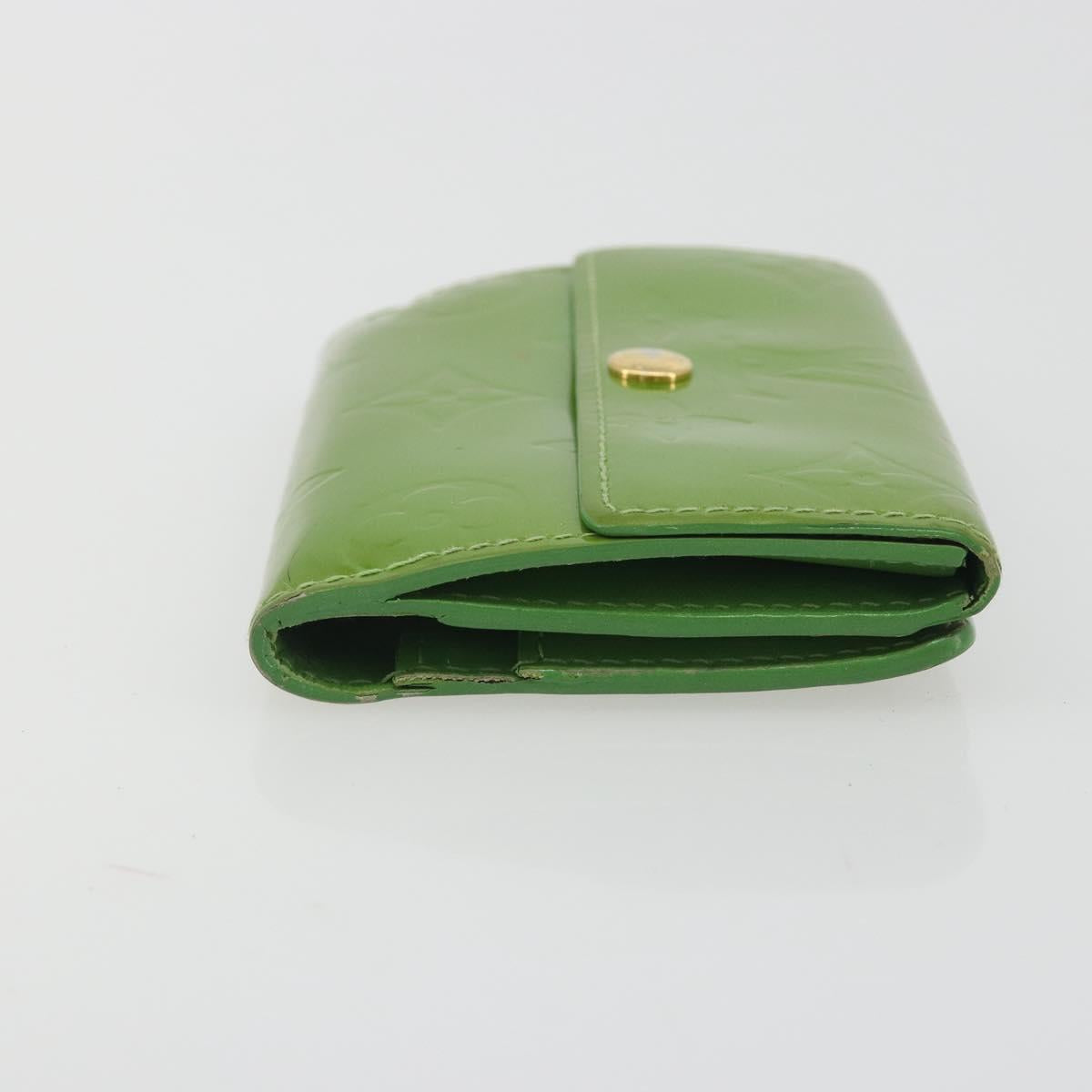 LOUIS VUITTON Monogram Vernis Ludlow Coin Purse Vert Tonic M93631 LV Auth 192520