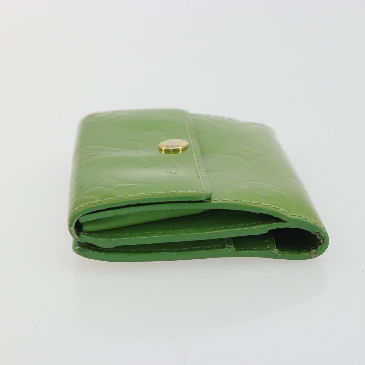 LOUIS VUITTON Monogram Vernis Ludlow Coin Purse Vert Tonic M93631 LV Auth 192520
