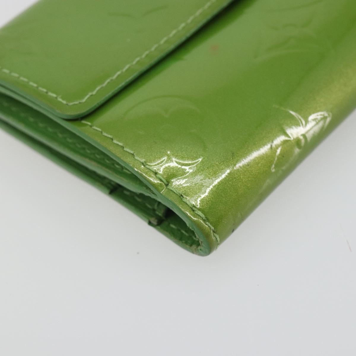 LOUIS VUITTON Monogram Vernis Ludlow Coin Purse Vert Tonic M93631 LV Auth 192520