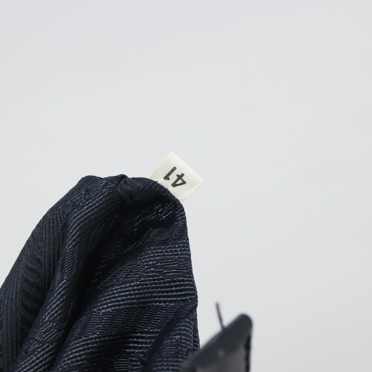 PRADA Backpack Nylon Light Blue Silver Auth 192533