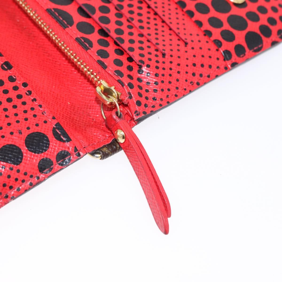 LOUIS VUITTON Monogram PortefeuilleInsolite Long Wallet Rouge M60454 Auth 192548