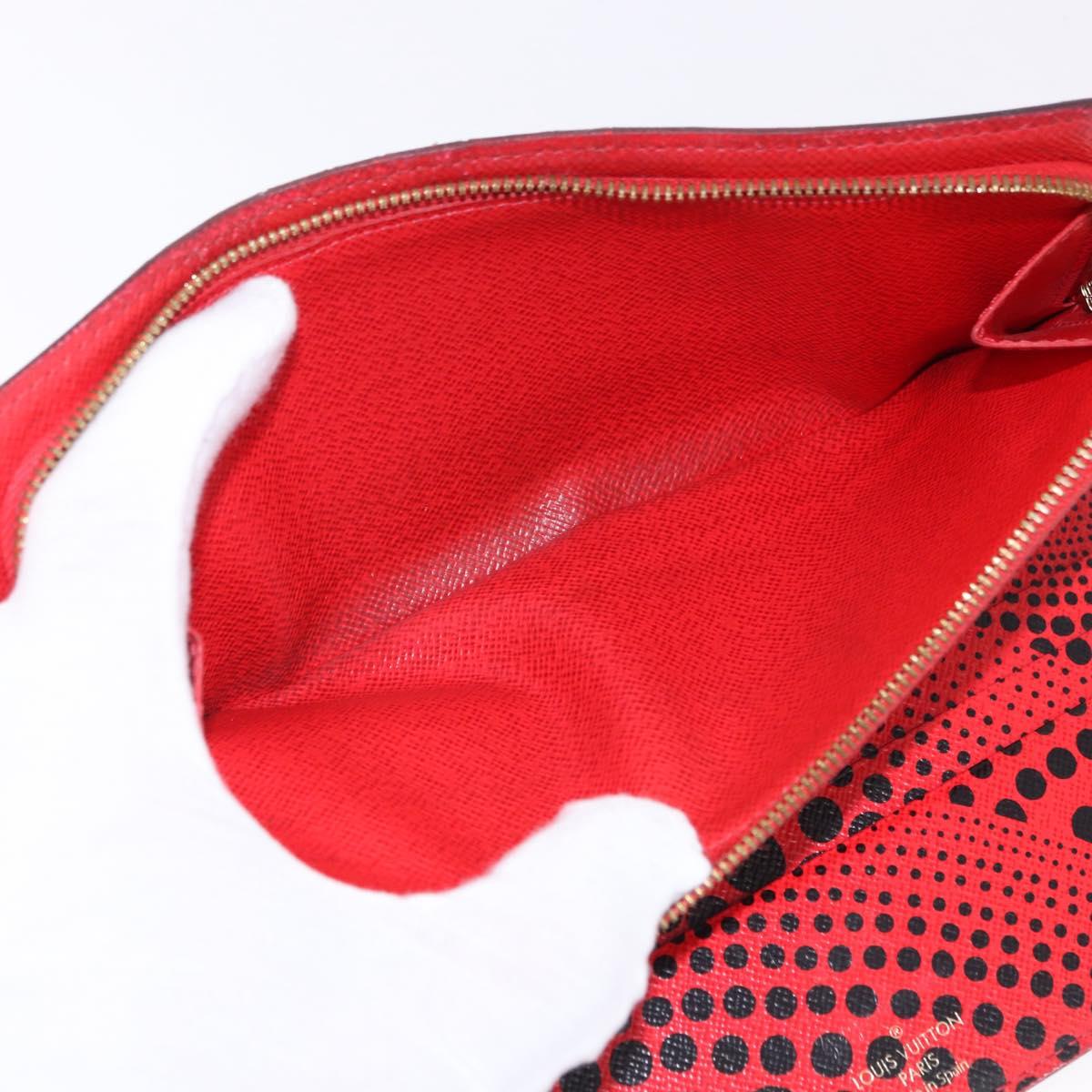 LOUIS VUITTON Monogram PortefeuilleInsolite Long Wallet Rouge M60454 Auth 192548
