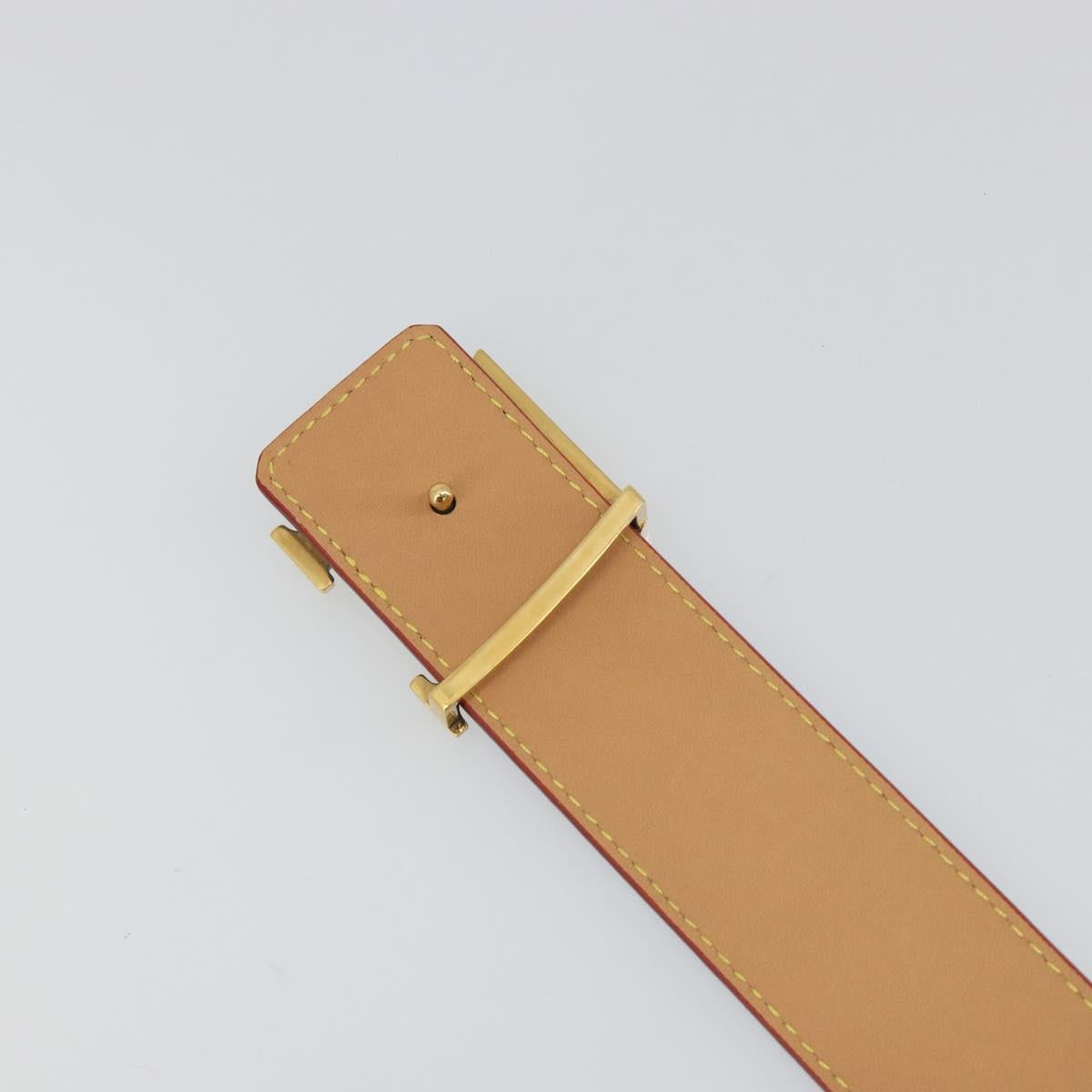 LOUIS VUITTON Monogram LV Printed Initials 40MM Belt Blue M8460 Auth 192556SAM