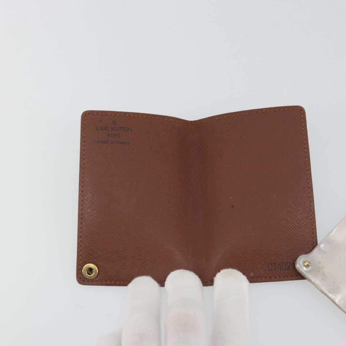 LOUIS VUITTON Monogram Porto Cartes Crdit Pression Card Case M60937 Auth 192559
