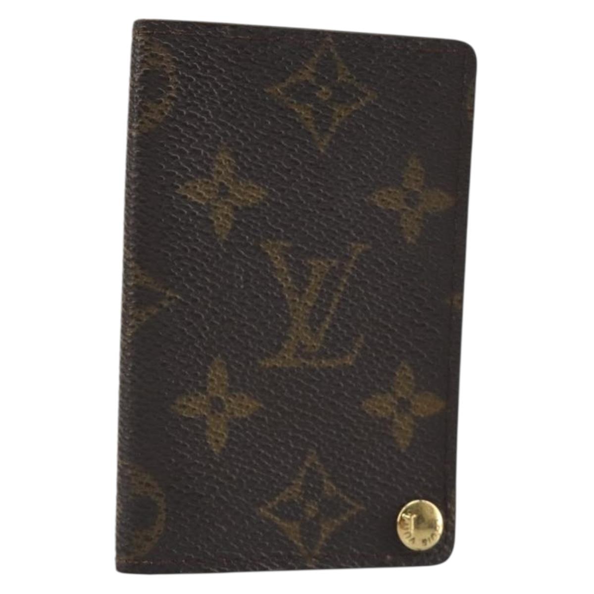 LOUIS VUITTON Monogram Porto Cartes Crdit Pression Card Case M60937 Auth 192559