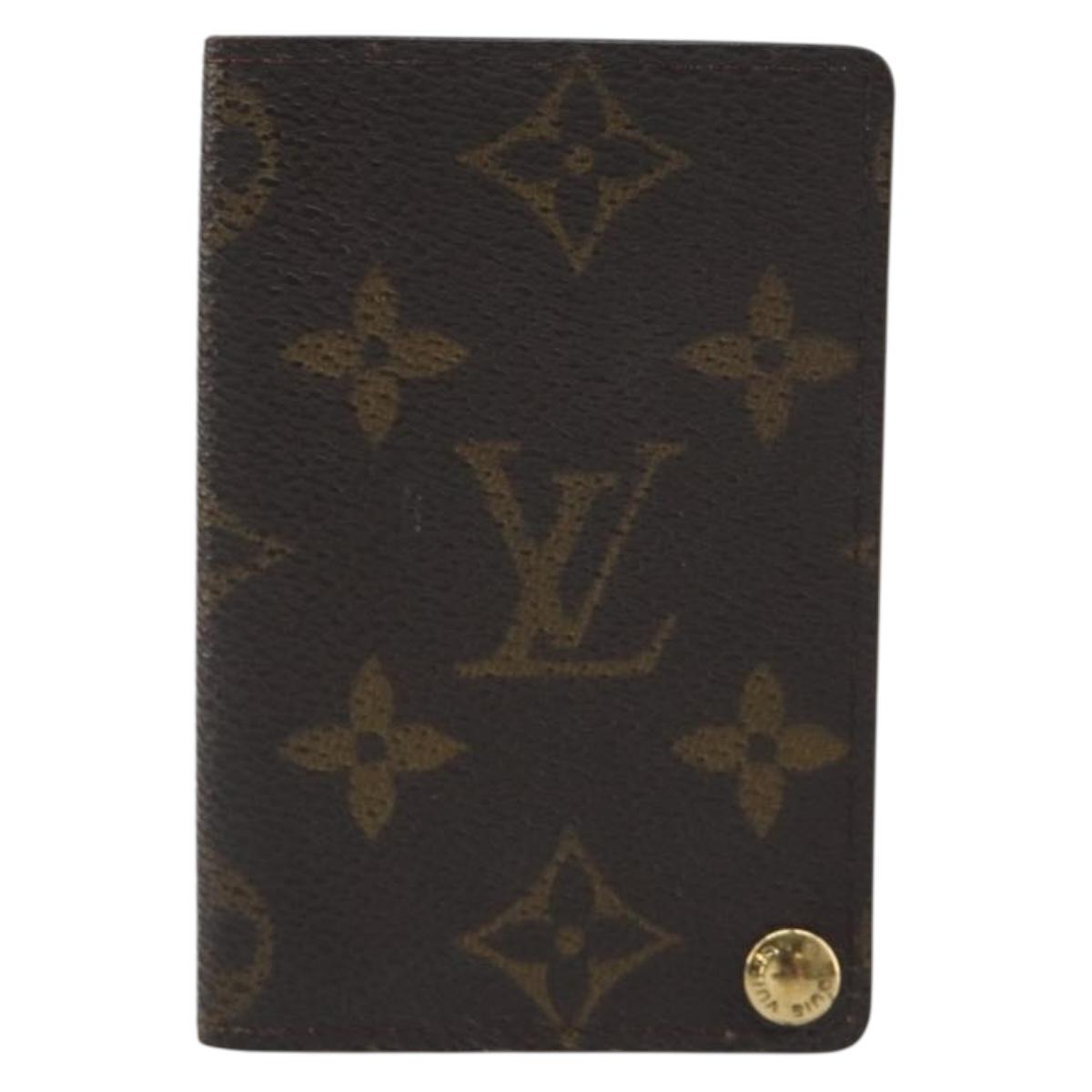 LOUIS VUITTON Monogram Porto Cartes Crdit Pression Card Case M60937 Auth 192559