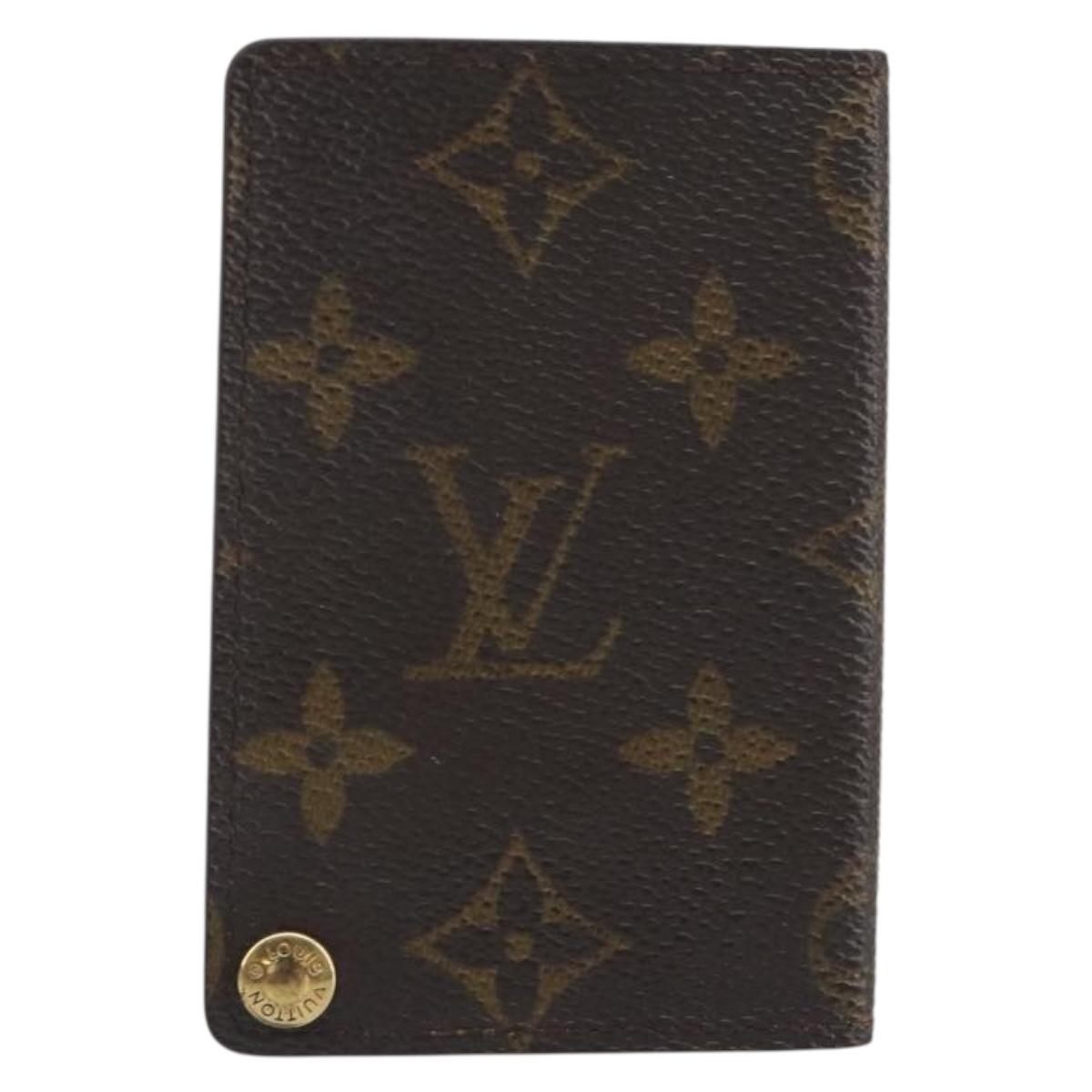 LOUIS VUITTON Monogram Porto Cartes Crdit Pression Card Case M60937 Auth 192559