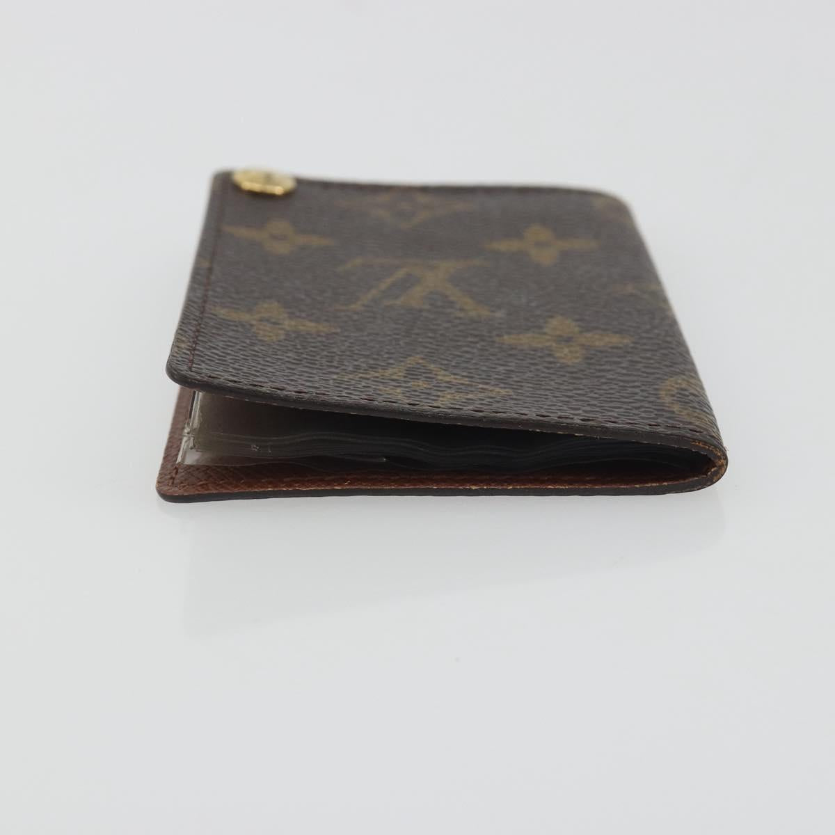 LOUIS VUITTON Monogram Porto Cartes Crdit Pression Card Case M60937 Auth 192559